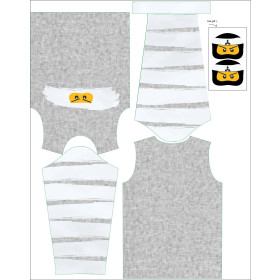 LONGSLEEVE - BÍLÝ NINJA vz. 2 - single jersey