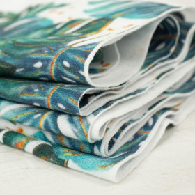 MONSTERA wz. 4 / biały - organický úplet single jersey s elastanem 