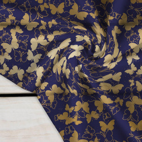 MOTÝLCI / zlatá - Krep