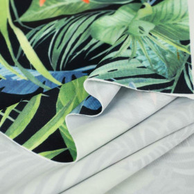 RAJSKÁ DŽUNGLE / černá - lycra pro plavky 240g