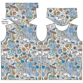 DĚTSKÉ TRIČKO - V MOŘI / bílý - single jersey