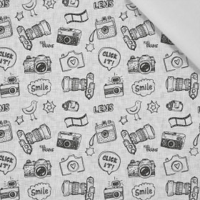 FOTOGRAF (HOBBY A POVOLÁNÍ) - šedý/ acid - bavlněná tkanina