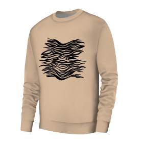 PÁNSKÁ MIKINA (OREGON) BASIC - ZEBRA  vz. 6 / HAZELNUT / béžová - teplákovina