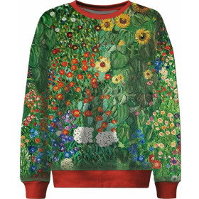 DĚTSKÁ MIKINA (NOE) - FARM GARDEN WITH SUNFLOWERS (Gustav Klimt) - Sada šití