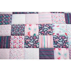 PŘIKRÝVKA PATCHWORK - Motýli