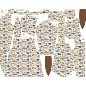 DĚTSKÁ BUNDA BUNNY (ZOE) - VOZIDLA vz. 3 - Sada šití