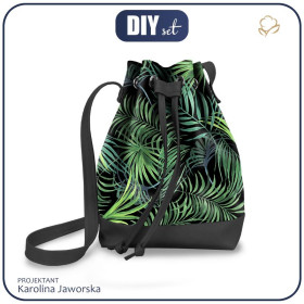 KABELKA-PYTEL - PALMOVÉ LISTY vz. 4 / černá