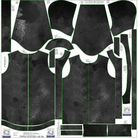 DĚTSKÁ BUNDA PARKA (ARIEL) - BLACK SPECKS - Sada šití