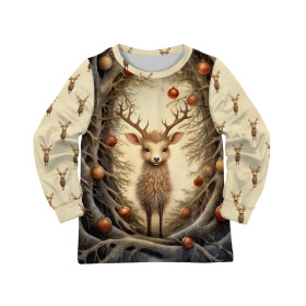 DĚTSKÉ PYŽAMO "MIKI" - VINTAGE CHRISTMAS REINDEER VZ. 1 - Sada šití