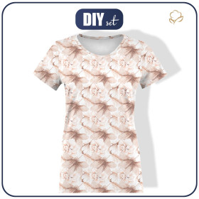 DÁMSKÉ TRIČKO - RETRO FLOWERS vz. 1 - single jersey