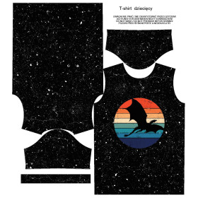 DĚTSKÉ TRIČKO - DRAGON VZ. 2 / černá - single jersey ITY