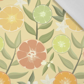 CYTRUSY wz. 2 / żółty - tkanina bawełniana