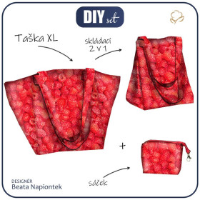 Taška XL s sáčkem 2 v 1 - MALINY