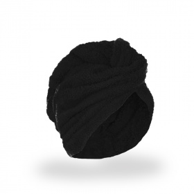 Ručník turban - ČERNÁ