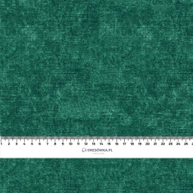ACID WASH / lahvově zelený - organický úplet single jersey s elastanem 
