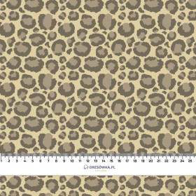 LEOPARD / béžová (SAFARI) - lycra 300g