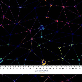 NEON SPINNENNETZ - teplákovina počesaná s elastanem ITY