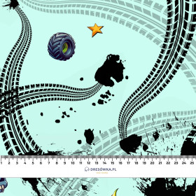 TIRE MARKS VZ. 3 - teplákovina počesaná s elastanem ITY