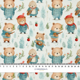 WATERCOLOR WINTER VZ. 3 - teplákovina počesaná s elastanem ITY