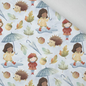 DEŠTIVÉ  DOBRODRUŽSTVÍ (PODZIMNÍ HOLČIČKA). - teplákovina počesaná s elastanem ITY