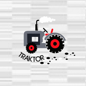 TRAKTOR  / šedý - panel