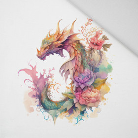 WATERCOLOR DRAGON VZ. 2 - Paneel (75cm x 80cm) Panama 220g