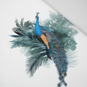 WATERCOLOR PEACOCK - Paneel (75cm x 80cm) Panama 220g