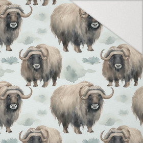PASTEL BISON - Hydrofobní česaná teplákovina