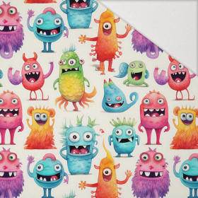 FUNNY MONSTERS VZ. 2 - Hydrofobní česaná teplákovina