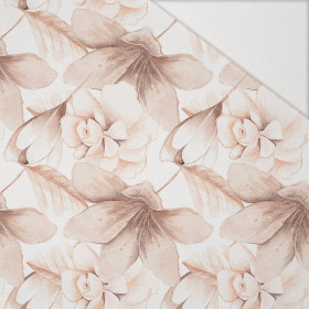 RETRO FLOWERS vz. 1 - Hydrofobní česaná teplákovina