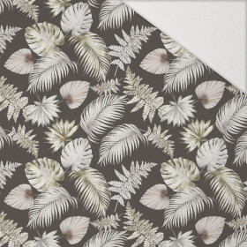 TROPICAL LEAVES - Hydrofobní česaná teplákovina