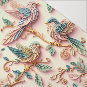 PAPER BIRDS - Hydrofobní česaná teplákovina