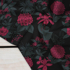 KVĚTINY / viva magenta - Krep