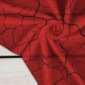 ČERVENÁ PRASKLÁ ZEMĚ (ČERNÁ) - Krep