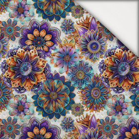 BAREVNÁ MANDALA vz. 5 - teplákovina počesaná s elastanem ITY