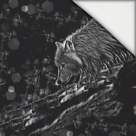 Arktický vlk - panel (60cm x 50cm) lehký, česaný úplet