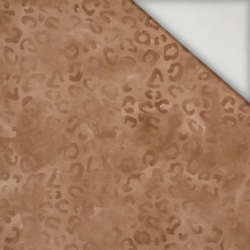 SKVRNY / Špinavá máta (SNĚŽNÍ LEOPARDI) - rychleschnoucí tkanina