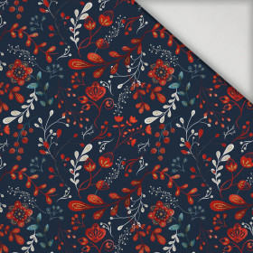 FOLK FLORAL vz. 1 / červená (FOLK LES) - lycra 300g