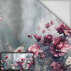 VINTAGE FLOWERS WZ. 4 - Panel (80cm x 155cm) lycra 300g