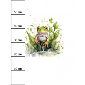 WATERCOLOR FROG - Paneel (60cm x 50cm) Panama 220g