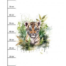 WATERCOLOR TIGER - Panel (75cm x 80cm), softshell 