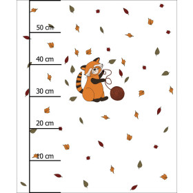 PANDA ČERVENÁ A PŘÍZE (PODZIM ČERVENÉ PANDY) - panel (60cm x 50cm)