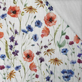 POLNÍ KVĚTY - Mušelín bavlněný