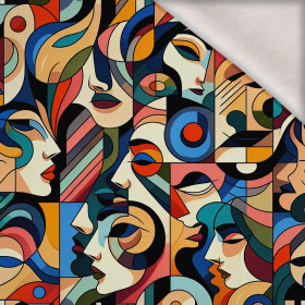 FACES PAT. 2 - teplákovina počesaná s elastanem ITY