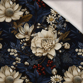 VIBRANT FLOWERS VZ. 2 - teplákovina počesaná s elastanem ITY