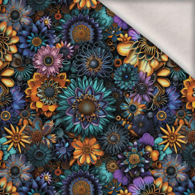 COLORFUL GERBERA - teplákovina počesaná s elastanem ITY