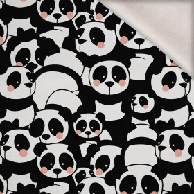 PANDY / růžový - teplákovina počesaná s elastanem ITY