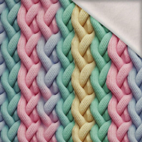 IMITATION PASTEL SWEATER VZ. 2 - teplákovina počesaná s elastanem ITY