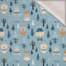 WATERCOLOR WINTER VZ. 2 - teplákovina počesaná s elastanem ITY