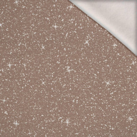 ZIMNÍ NEBE (BÍLÉ VÁNOCE) - teplákovina počesaná s elastanem ITY